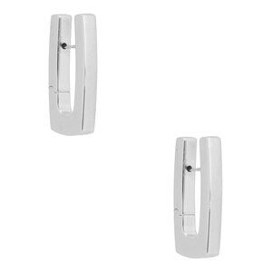Bottega Veneta Hoop Earrings in Silver